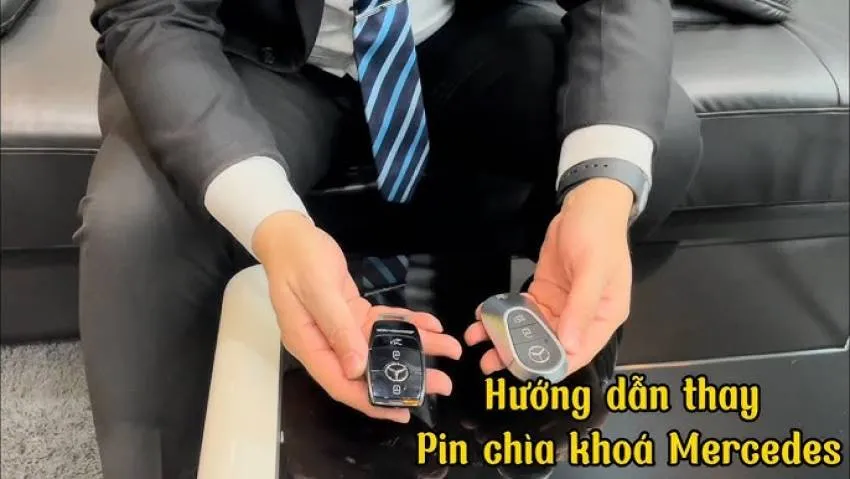 Chìa khóa thông minh Mercedes-Benz AMG, hướng dẫn cách thay pin chìa khoá ô tô mercedes