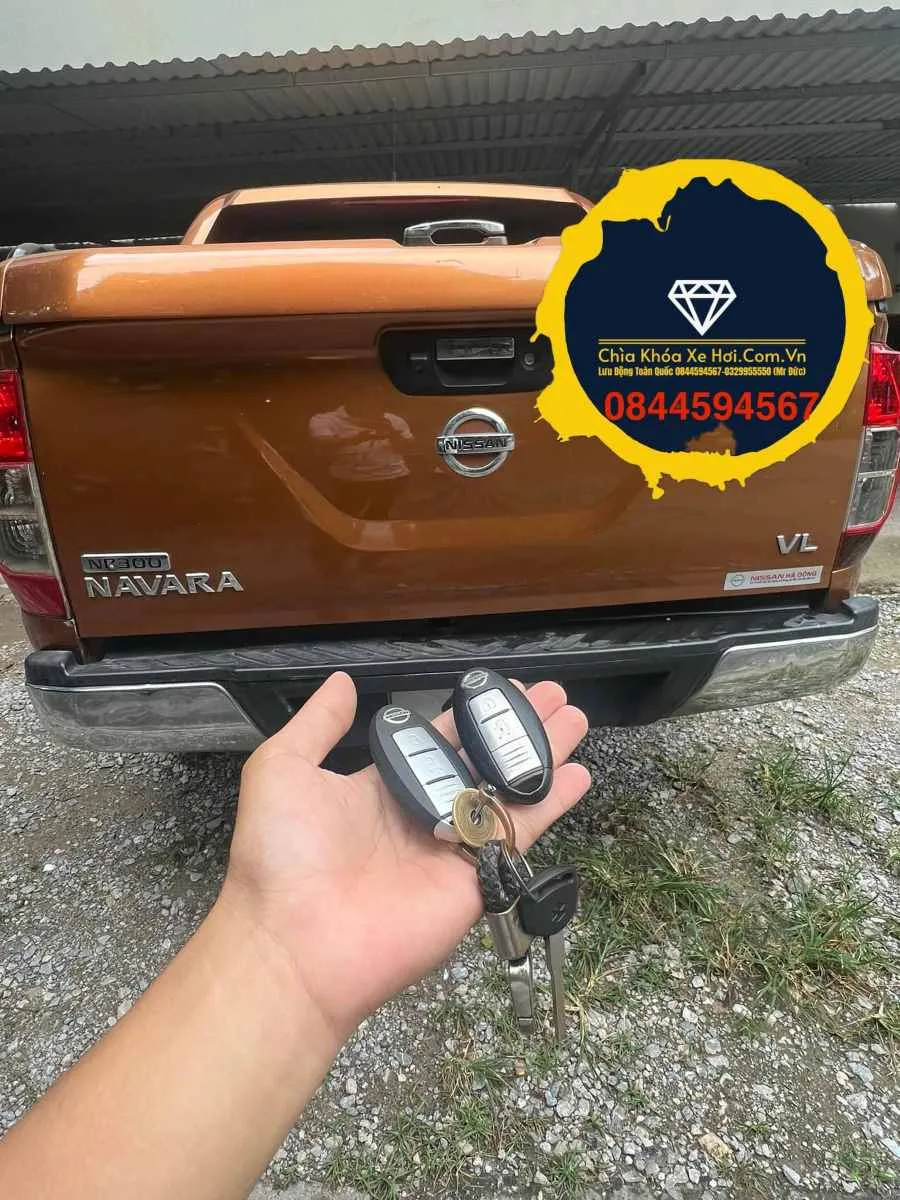 Mô hình chìa khóa Smartkey xe bán tải Nissan Navara