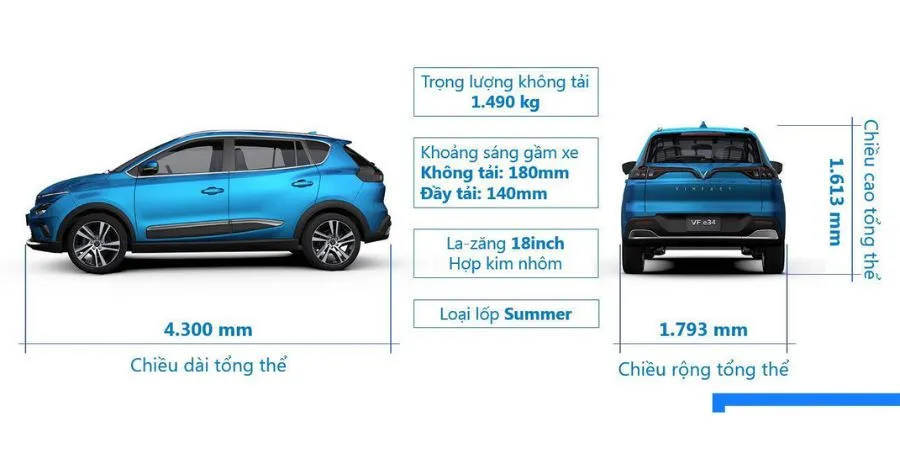 So sánh chiều cao tổng thể của các mẫu xe bán tải