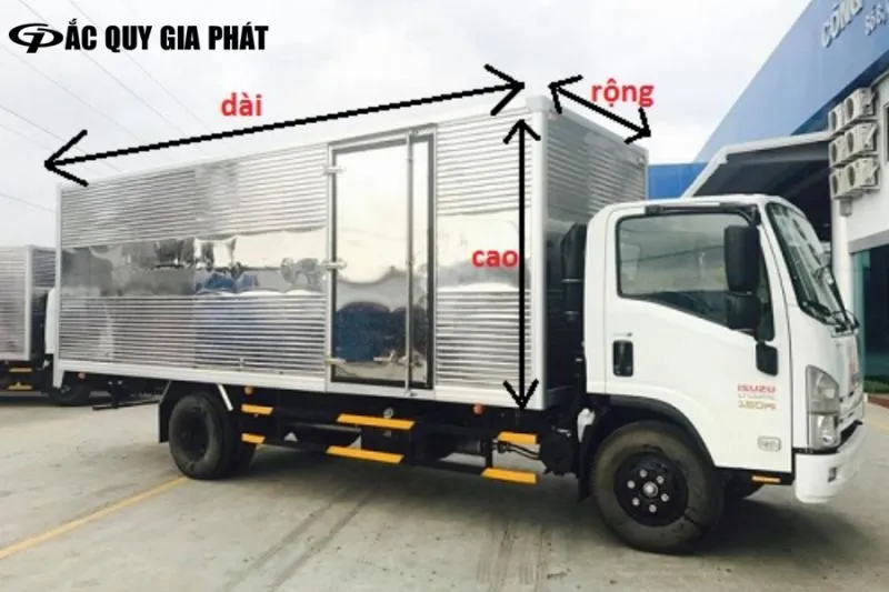 kích thước thung xe tải