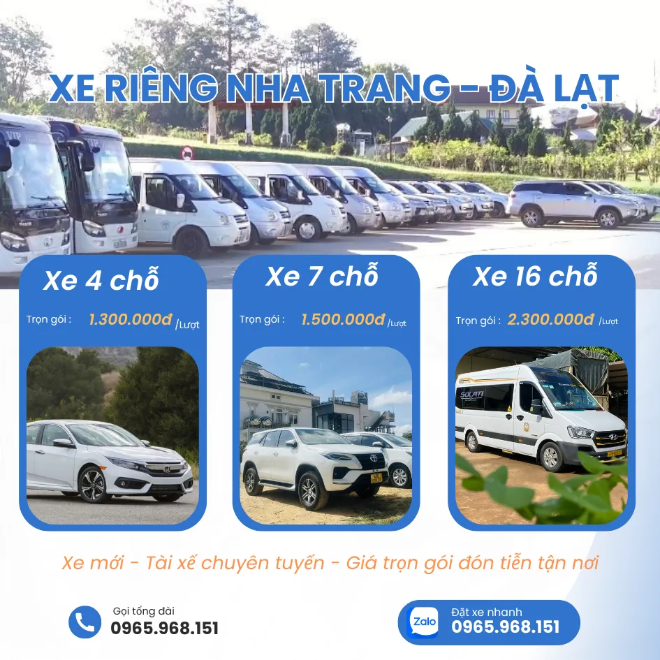 Xe khách Nha Trang Đà Lạt
