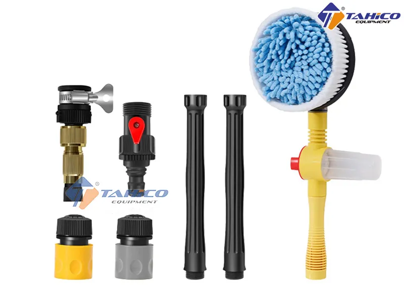 Các bộ phận của chổi rửa xe ô tô thông minh tự xoay 360 độ