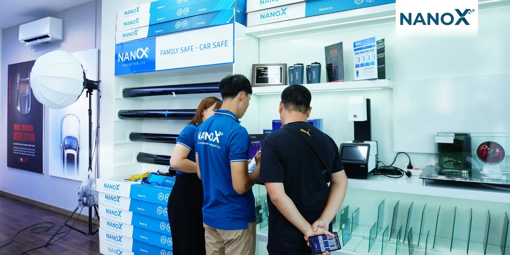 Chọn màu phim cách nhiệt theo vị trí dán và loại xe