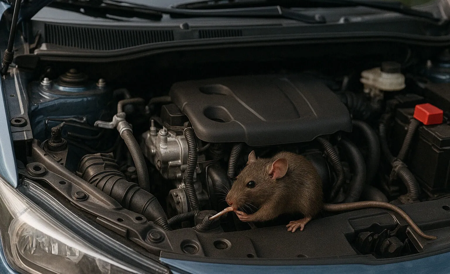 Tại sao chuột chui được vào được khoang máy xe ô tô?