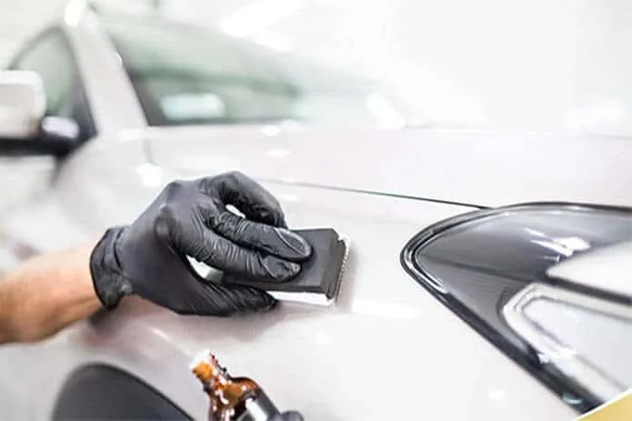 Hình ảnh minh họa độ sáng bóng của xe sau khi đánh bóng