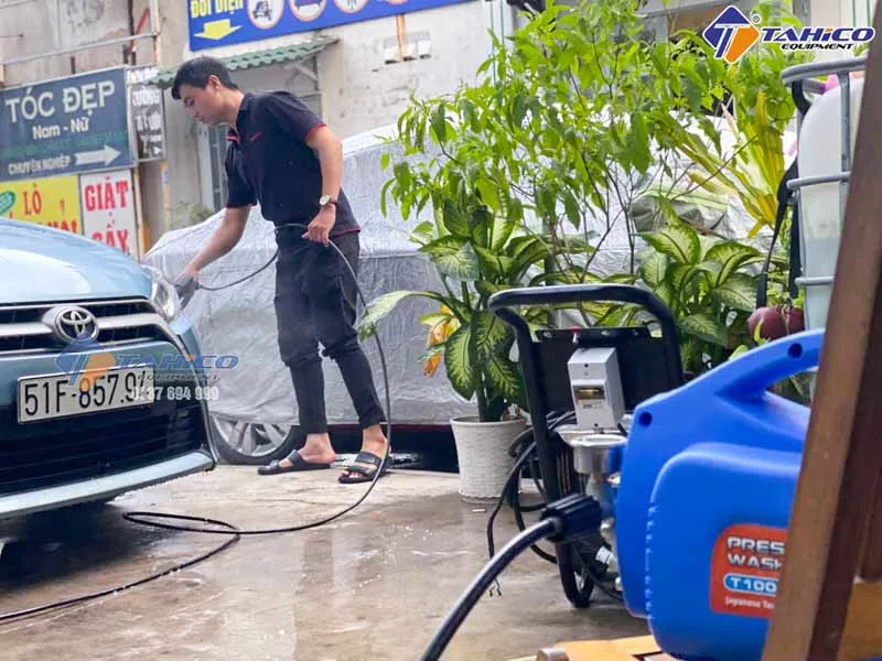 Kiểm tra máy rửa xe, dụng cụ rửa xe ô tô Kokoro trước khi bán