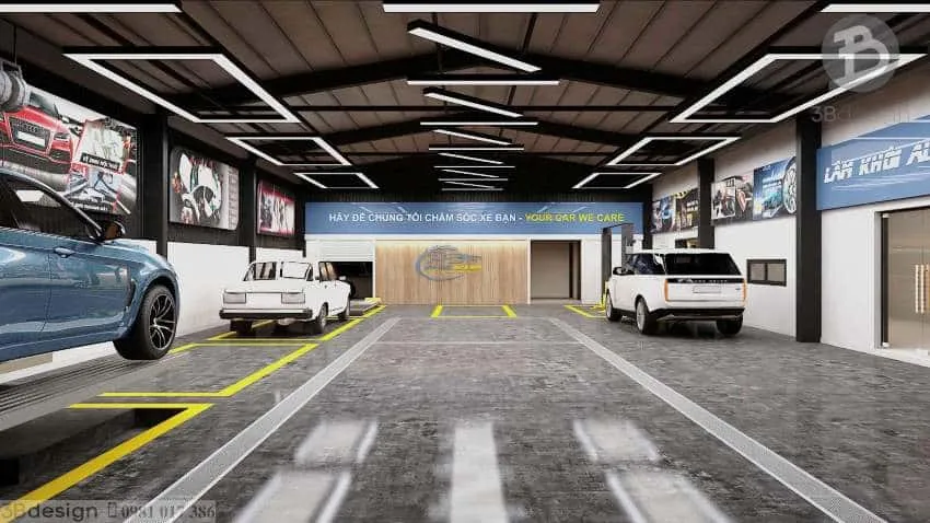 Thiết kế hệ thống điện 3 pha an toàn và đủ công suất cho xưởng sửa chữa