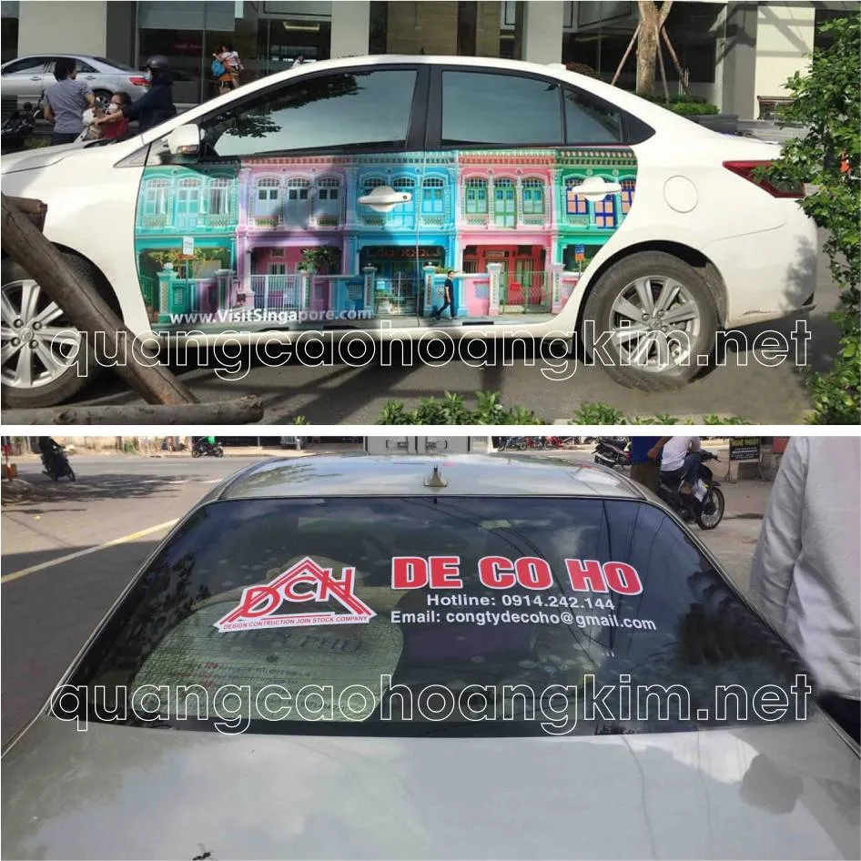 Xe tải dán decal quảng cáo toàn thân