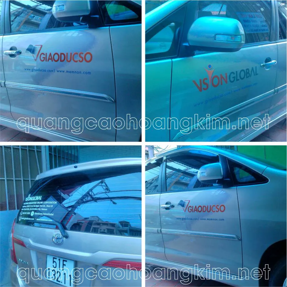 Decal ô tô phong cách racing