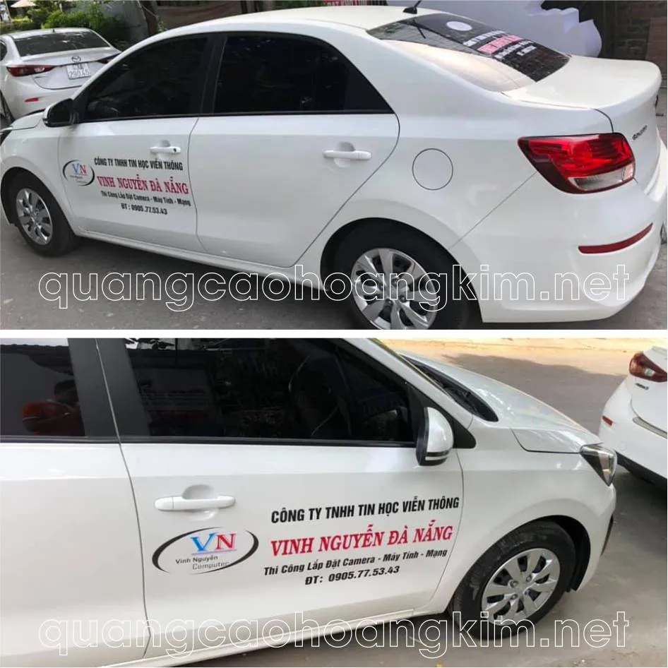 Xe ô tô dán decal bảo vệ sơn trong suốt