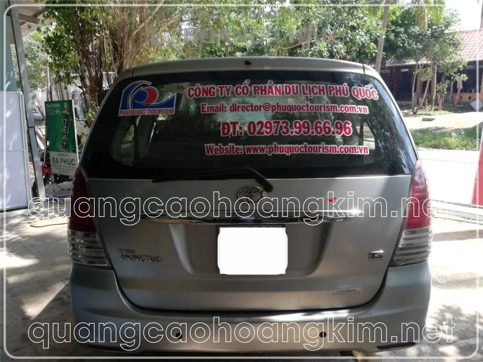 Decal ô tô quảng cáo dịch vụ giao hàng