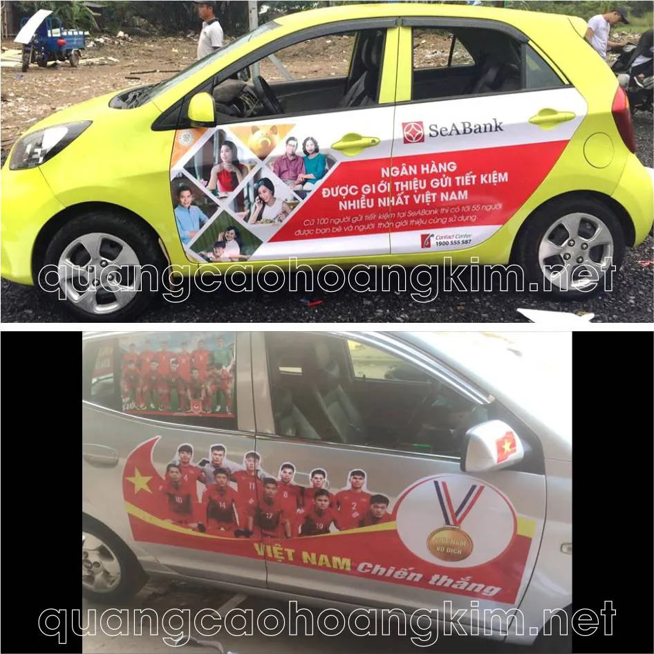 Decal ô tô họa tiết 3D