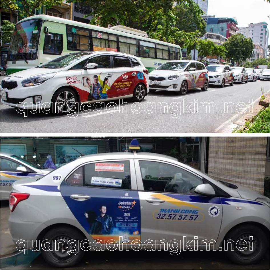 Xe ô tô dán decal quảng cáo y tế