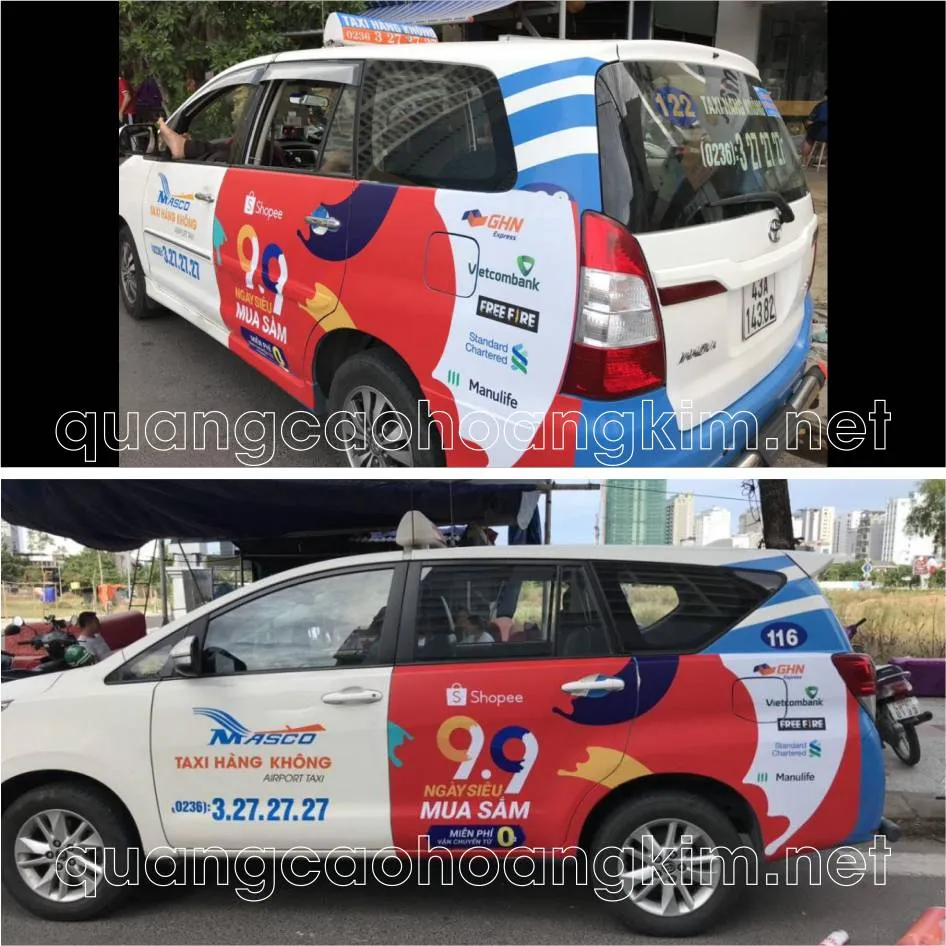 Decal ô tô phong cách futuristic