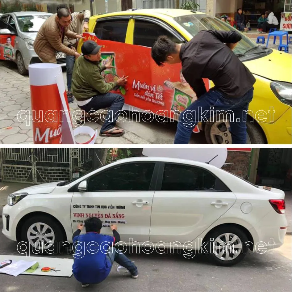 Mẫu thiết kế decal ô tô quảng cáo hiệu quả