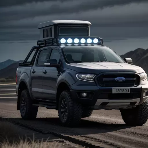 Dàn đèn nóc xe bán tải Ford Ranger