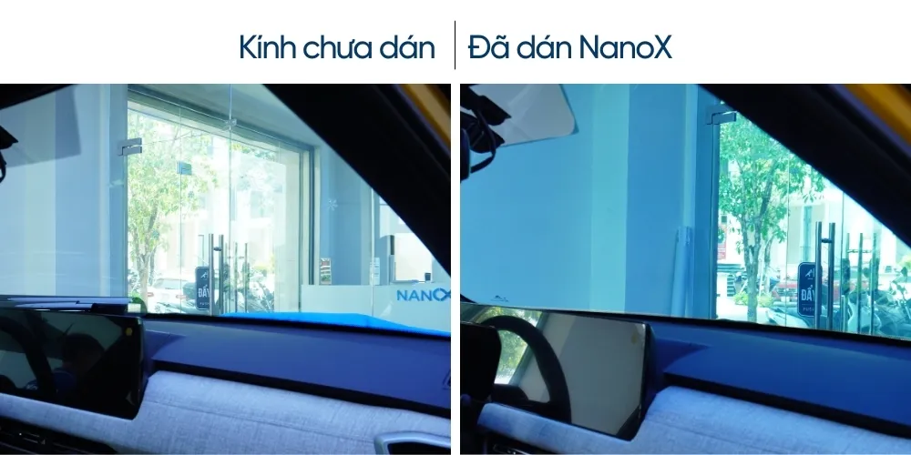 Hình ảnh xe dán phim cách nhiệt NanoX thực tế 2