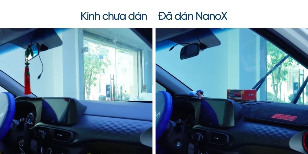 Hình ảnh xe dán phim cách nhiệt NanoX thực tế 3