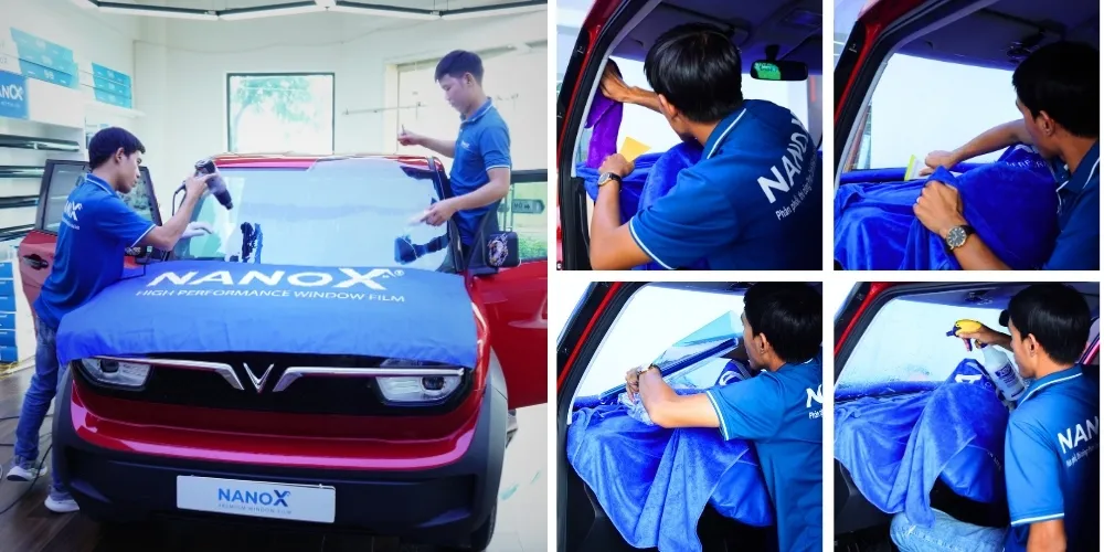Hình ảnh xe dán phim cách nhiệt NanoX thực tế 4