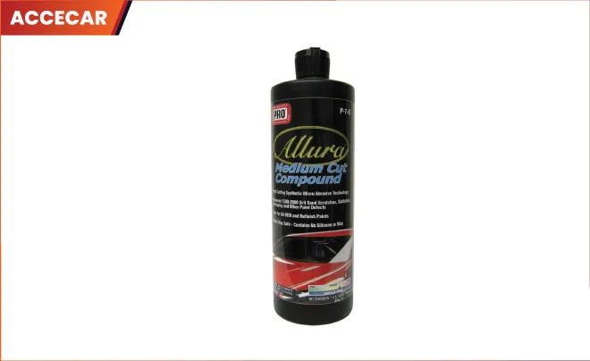 Chai dung dịch Medium Cut Compound chuyên dùng để phá xước và xử lý ố vàng kính