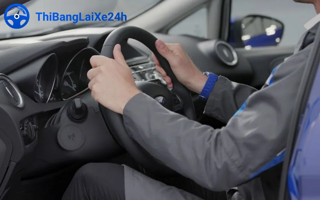 Kỹ thuật đánh lái ô tô kiểu kéo đẩy giúp giữ cho hai tay luôn ở vị trí đối diện, duy trì kiểm soát xe