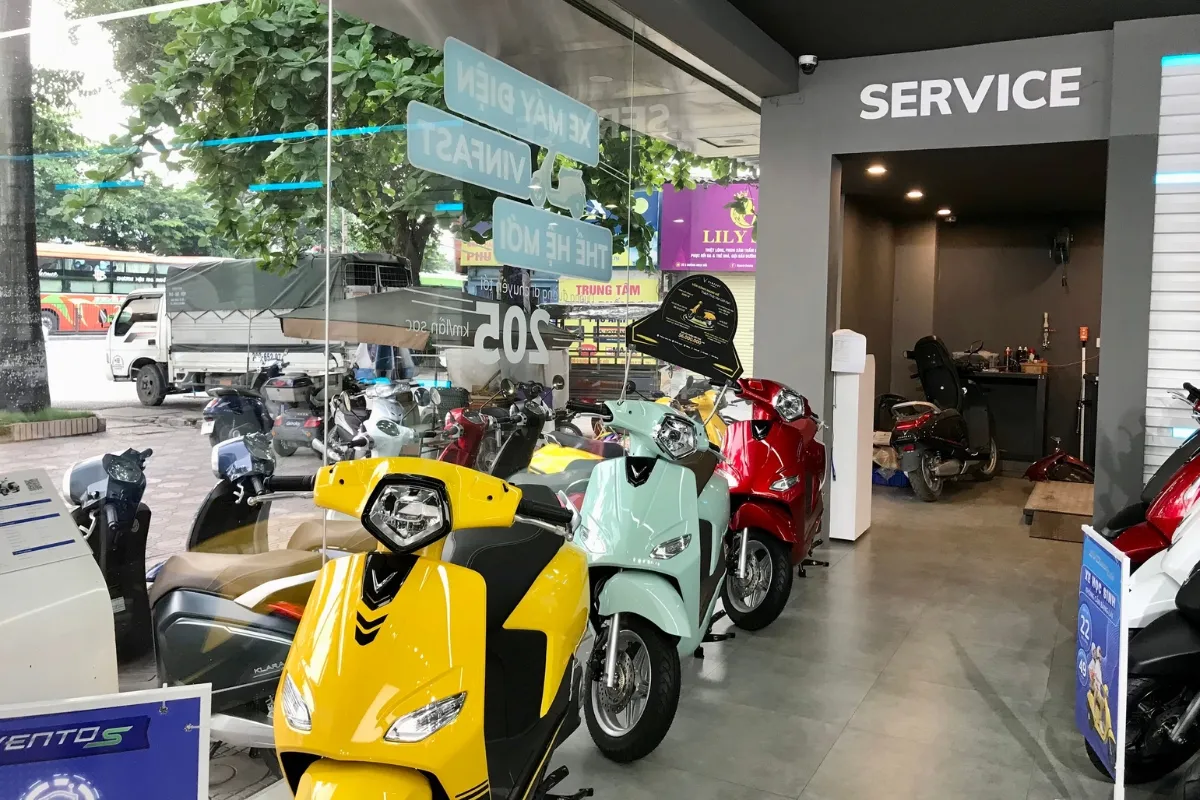 Khu vực Service tại đại lý 3S VinFast