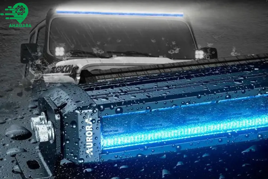 Mẫu đèn nóc xe bán tải led bar trang trí đa màu sắc