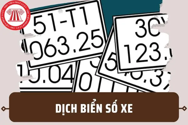 Dịch biển số xe các tỉnh theo 2 số đầu tiên theo quy định pháp luật