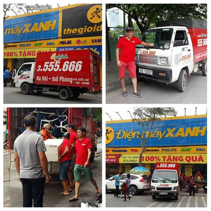 Xe tải nhẹ vận chuyển Hà Nội Hải Phòng