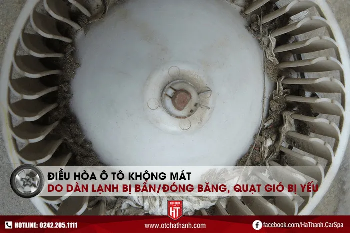 Dàn lạnh bị đóng băng do nhiệt độ quá thấp