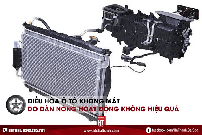 Dàn nóng điều hòa bị bám bụi và cặn bẩn