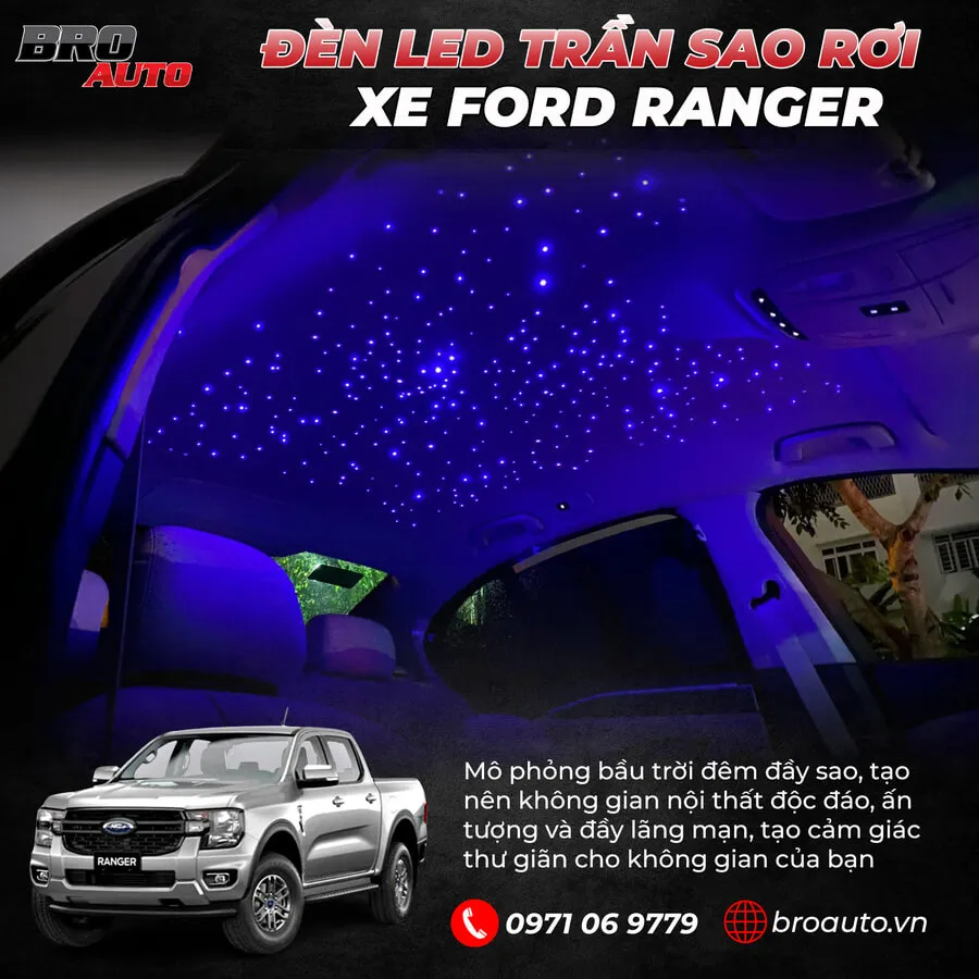 Đèn LED trần sao rơi tạo hiệu ứng huyền ảo