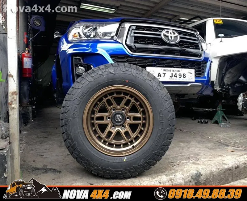 Xe bán tải Triton 2019 độ mâm độ 18 inch đỉnh