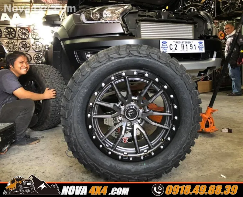 Thay mâm lốp Discoverer Offroad lên xe bán tải Mitsubishi Triton 2018 2019 2020