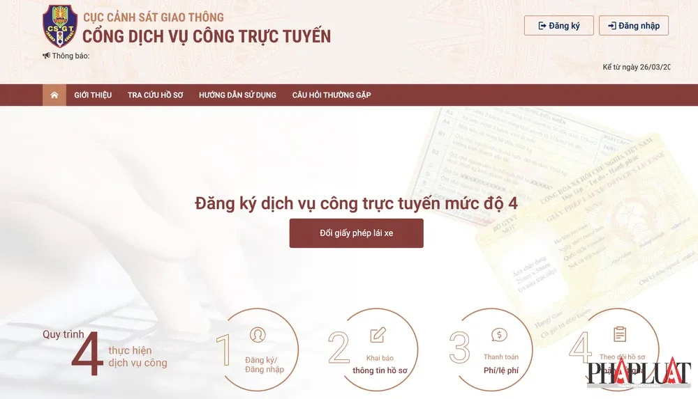 Đổi giấy phép lái xe online mới nhất năm 2025 ngay tại nhà. Ảnh: MINH HOÀNG