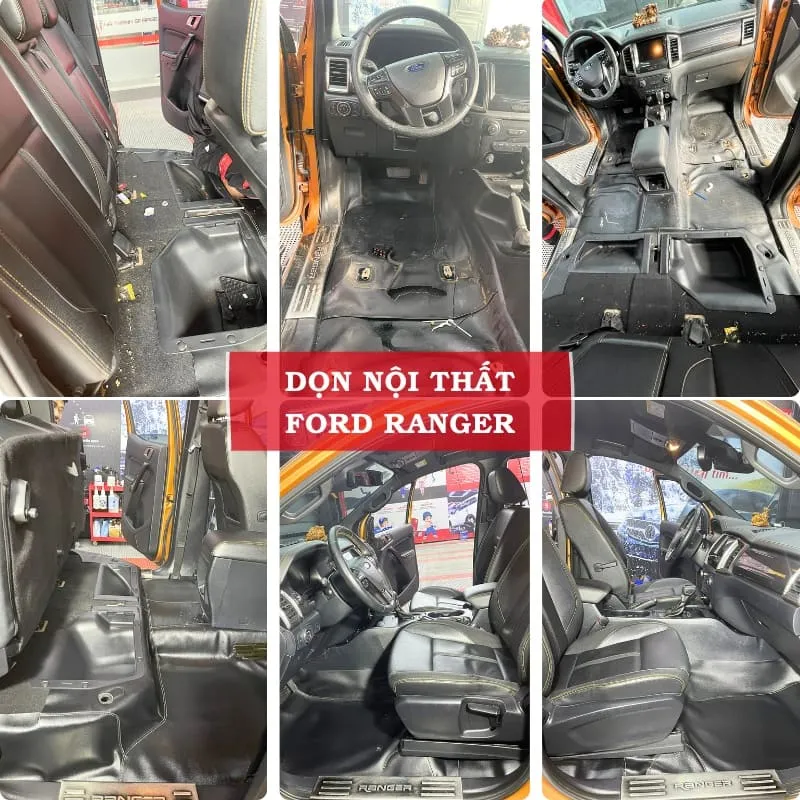 Hình ảnh thực tế dọn nội thất ô tô Ford Ranger