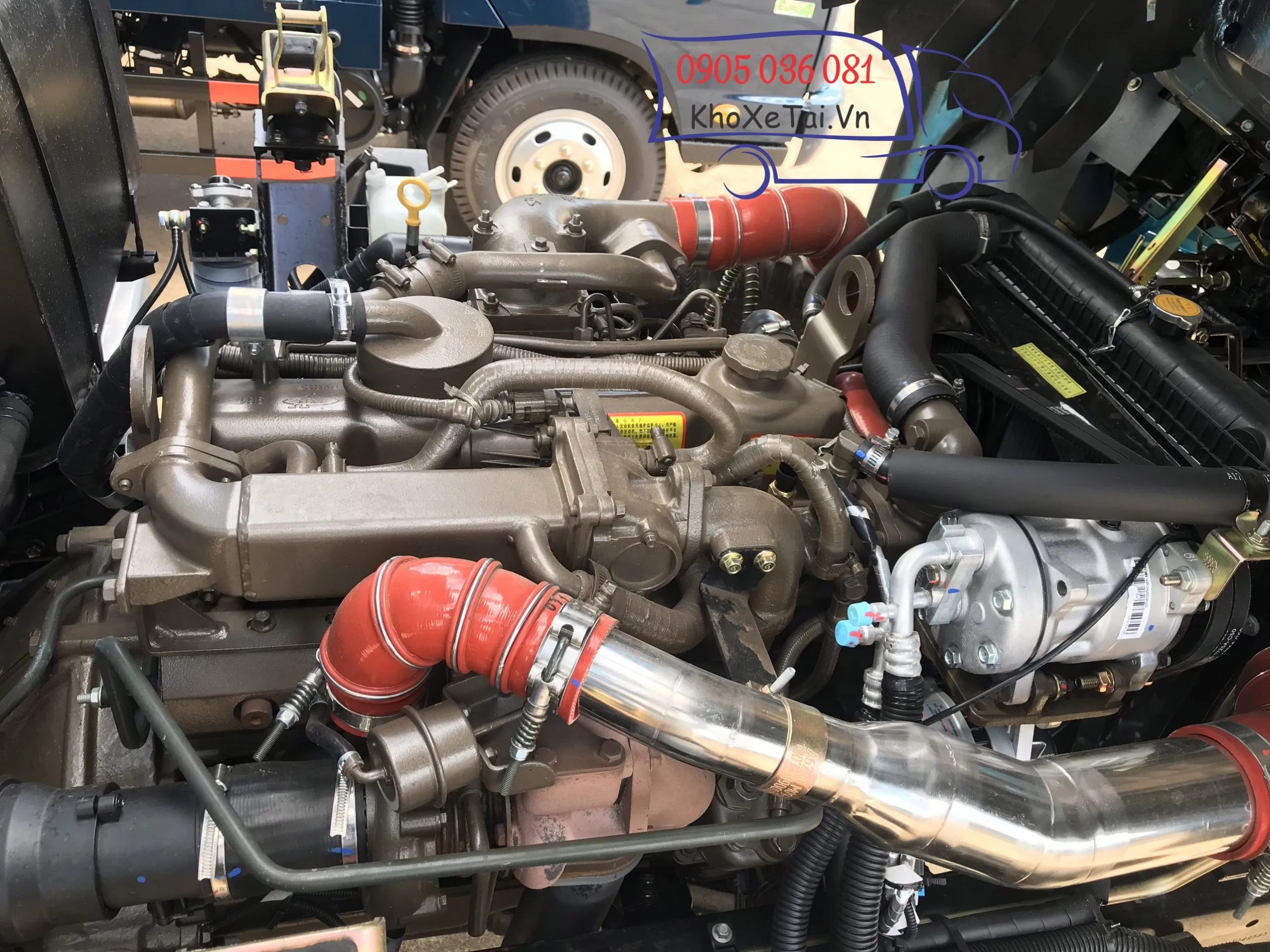 Động cơ Yuchai YC4D140-48 trên xe ben Thaco Forland FD140-4WD 2 cầu