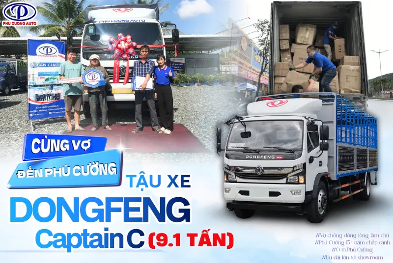 Xe tải Dongfeng Captain C là dòng xe tải 9 tấn mạnh mẽ, bền bỉ và tiết kiệm nhiên liệu