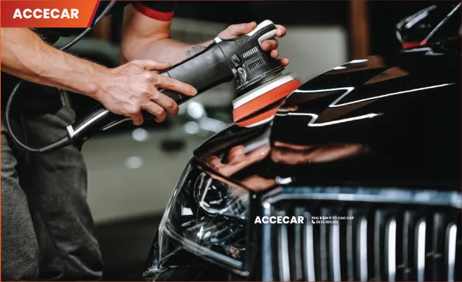 Bề mặt sơn xe ô tô sau khi đã được đánh bóng và hoàn thiện