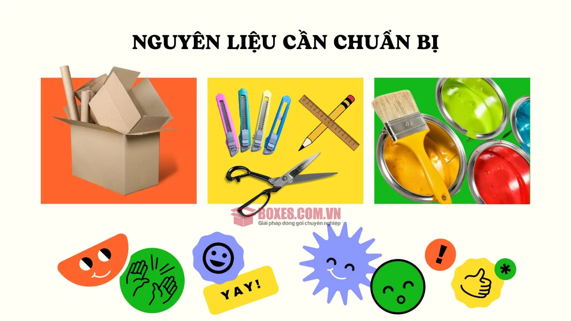 Dụng cụ làm ô tô bằng giấy carton
