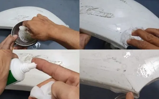 Sử dụng kem đánh răng làm mờ vết xước xe ô tô tại nhà cần lưu ý chọn loại kem phù hợp