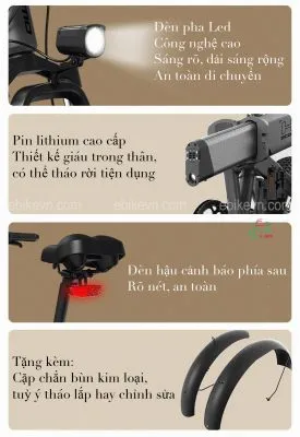 Himo ZB20 chiếm rất ít diện tích khi đã được gấp lại hoàn toàn