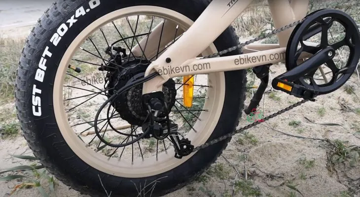 Hệ thống líp và củ đề hoạt động chính xác trên xe điện gấp gọn xiaomi