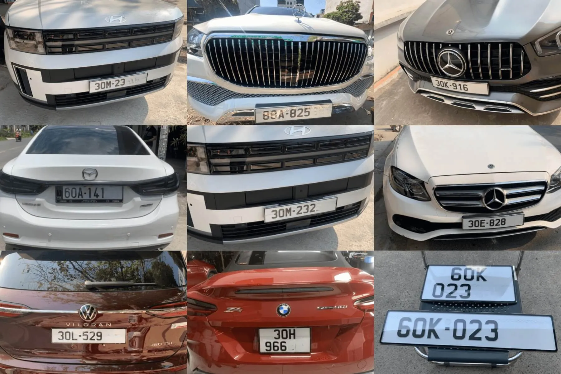 Biển mica khung inox cao cấp tại Phụ kiện xe VIP