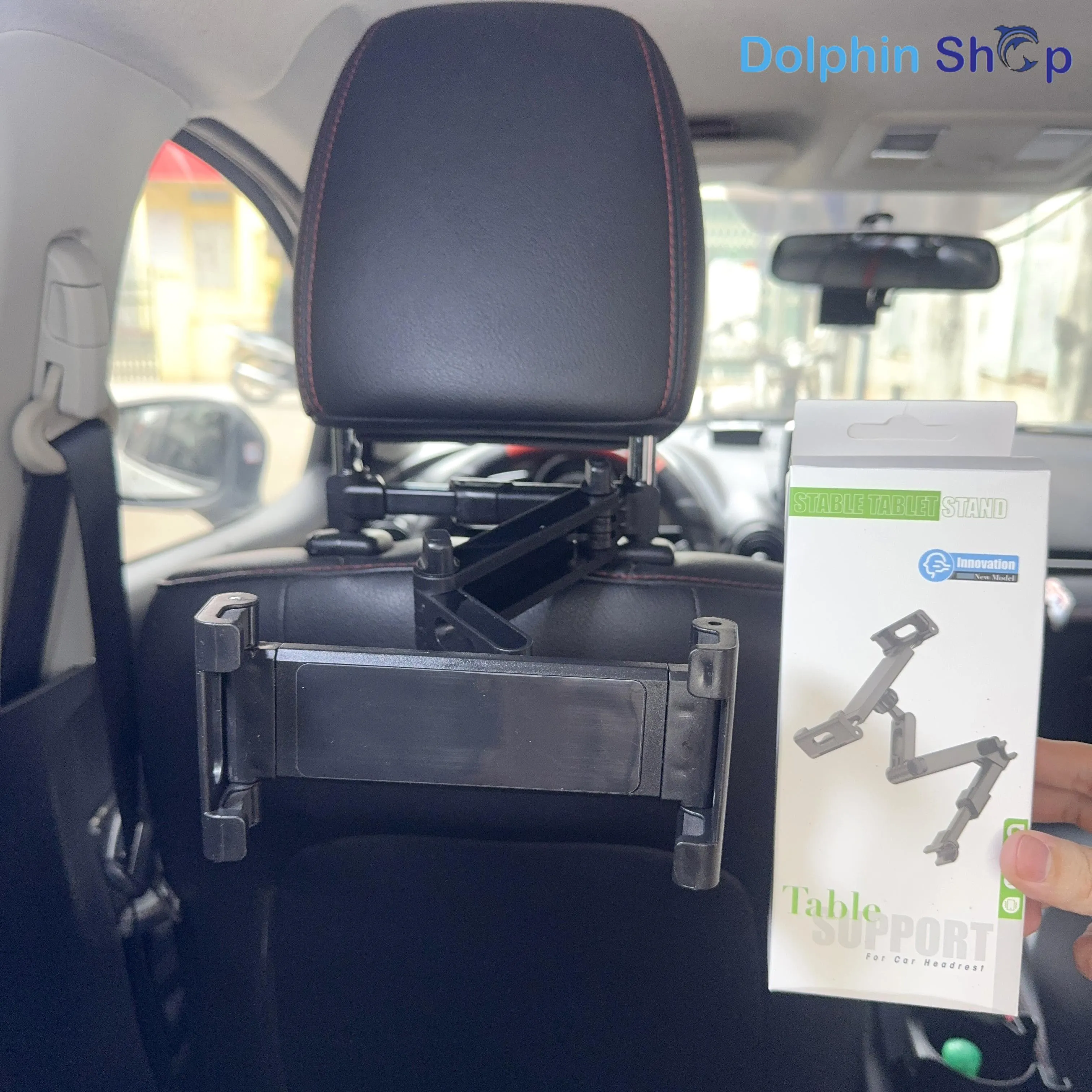 Chi tiết kết cấu chắc chắn của giá đỡ iPad trên ô tô dành cho ghế sau