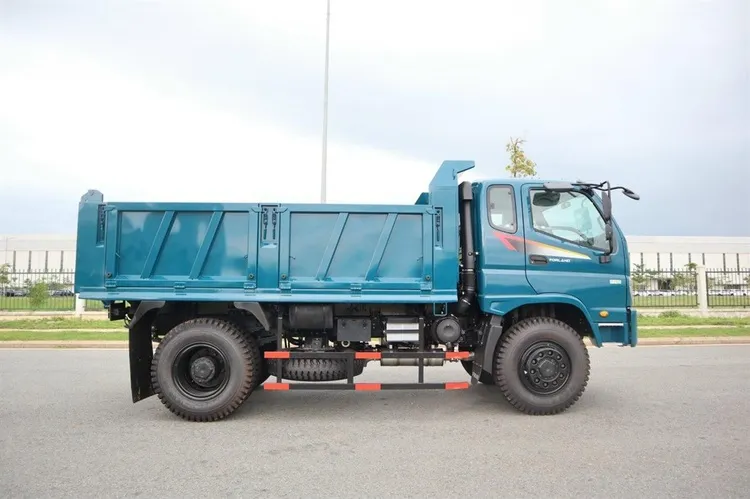 Hình ảnh ngoại thất xe ben 8.3 tấn Thaco FD150-4WD màu xanh dương