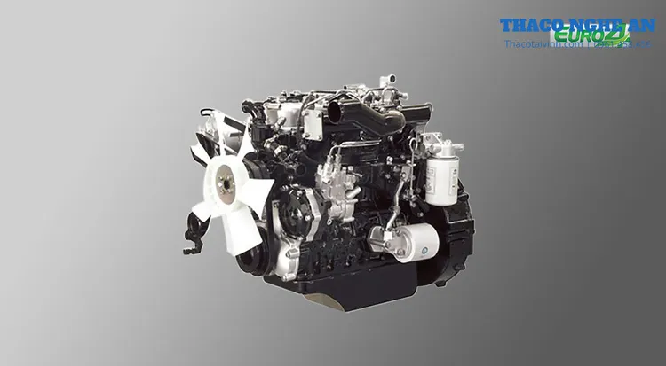 Chi tiết động cơ FAWDE 4DW83-73E4 trên xe ben FD700 E4