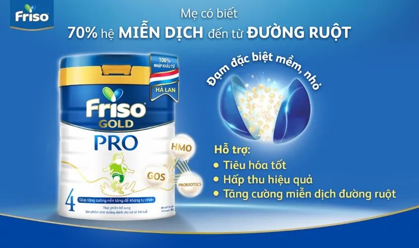 Sữa bột Friso Gold Pro số 4 800g (3 - 6 tuổi)