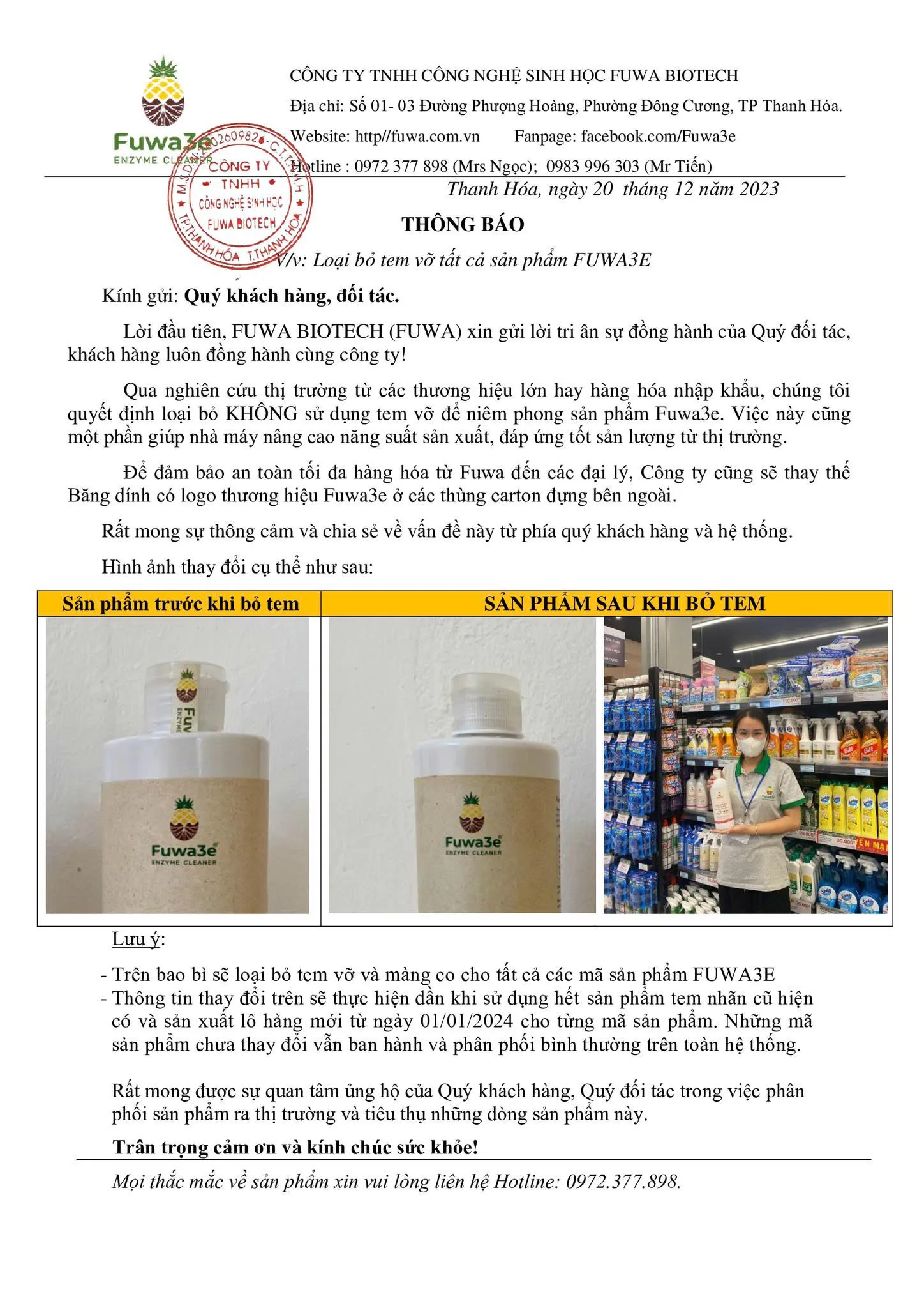 Bình xịt Fuwa3e với thành phần eco-enzyme tự nhiên, an toàn cho trẻ nhỏ và bà bầu