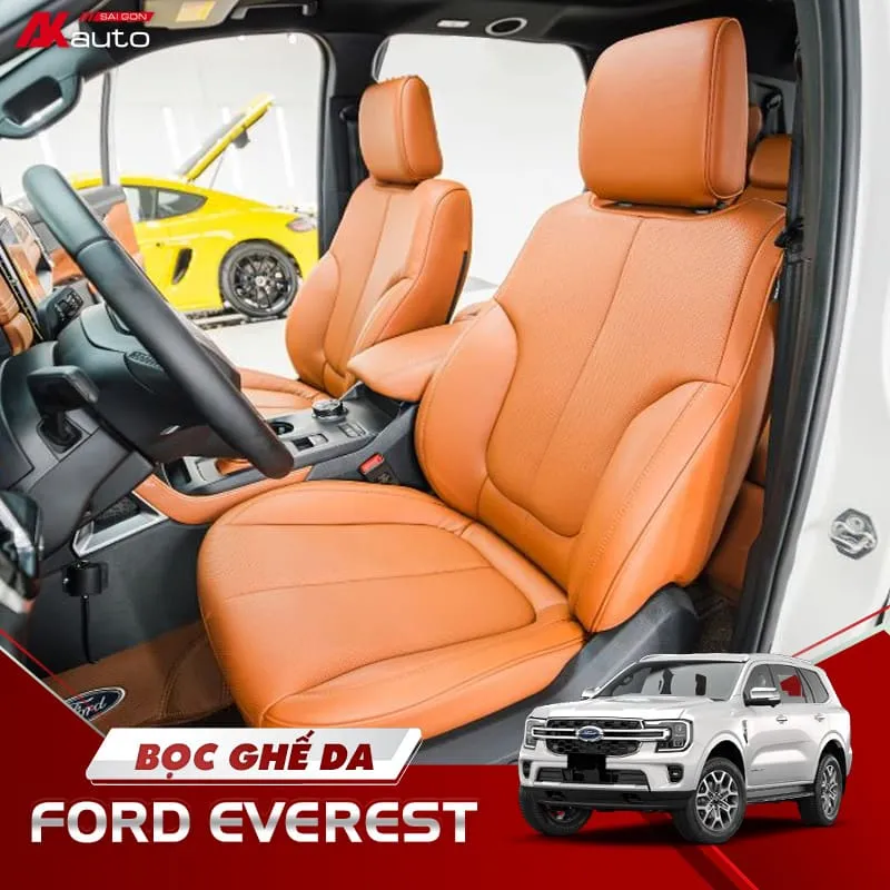 bọc ghế da ô tô Ford Everest chất lượng cao thẩm mỹ đẹp